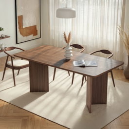 Hanah Home Mesa de Comedor Linza - Milano Walnut